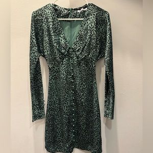 NEW WITH TAGS Equipment Dress - Animal print satin (never been worn)